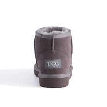 Load image into Gallery viewer, AUS WOOLI UGG SHORT SHEEPSKIN ANKLE BOOT - Grey