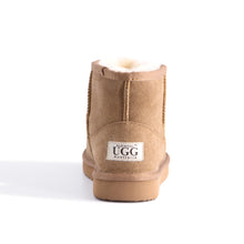 Load image into Gallery viewer, AUS WOOLI UGG SHORT SHEEPSKIN ANKLE BOOT - Chestnut/Tan