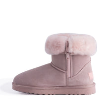 Load image into Gallery viewer, AUS WOOLI UGG MID CALF ZIP-UP SHEEPSKIN BOOT - Pale Pink