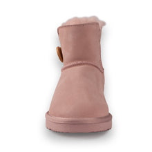 Load image into Gallery viewer, AUS WOOLI UGG SHORT SHEEPSKIN BUTTON BOOT - PALE PINK