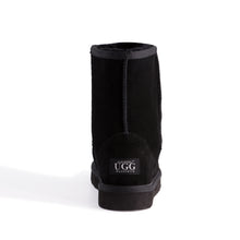 Load image into Gallery viewer, AUS WOOLI UGG Cronulla Sheepskin Mid Calf Boots In Black