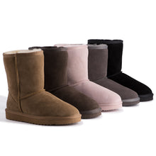 Load image into Gallery viewer, AUS WOOLI UGG Cronulla Sheepskin Mid Calf Boots In Black