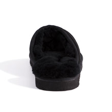 Load image into Gallery viewer, AUS WOOLI UGG UNISEX SHEEPSKIN WOOL Slippers - Black