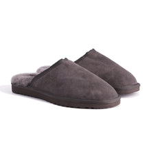 Load image into Gallery viewer, AUS WOOLI UGG UNISEX SHEEPSKIN WOOL Slippers - Dark Grey
