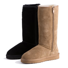 Load image into Gallery viewer, AUS WOOLI UGG TALL ZIP-UP SHEEPSKIN BOOT - Chestnut/Tan
