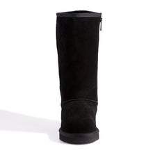 Load image into Gallery viewer, AUS WOOLI UGG TALL ZIP-UP SHEEPSKIN BOOT - Black