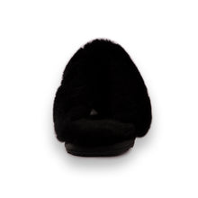 Load image into Gallery viewer, AUS WOOLI UGG UNISEX SHEEPSKIN WOOL SHELLEY Slippers - Black