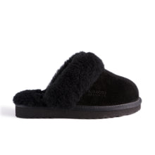 Load image into Gallery viewer, AUS WOOLI UGG UNISEX SHEEPSKIN WOOL SYDNEY Slippers - Black
