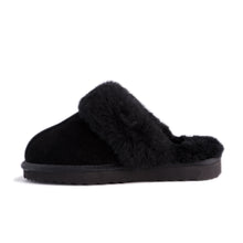 Load image into Gallery viewer, AUS WOOLI UGG UNISEX SHEEPSKIN WOOL SYDNEY Slippers - Black