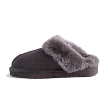Load image into Gallery viewer, AUS WOOLI UGG UNISEX SHEEPSKIN WOOL SYDNEY Slippers - Dark Grey