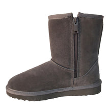 Load image into Gallery viewer, AUS WOOLI MID CALF ZIP-UP SHEEPSKIN BOOT - Grey