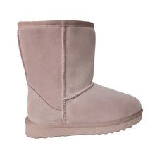 Load image into Gallery viewer, AUS WOOLI MID CALF ZIP-UP SHEEPSKIN BOOT - Pale Pink