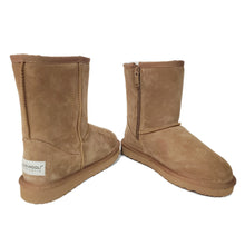 Load image into Gallery viewer, AUS WOOLI MID CALF ZIP-UP SHEEPSKIN BOOT - Chestnut/Tan