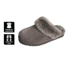 Load image into Gallery viewer, AUS WOOLI UGG UNISEX SHEEPSKIN WOOL SYDNEY Slippers - Dark Grey