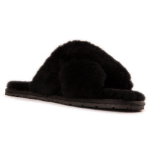 Load image into Gallery viewer, AUS WOOLI UGG Women Brighton Sheepskin Wool Slippers In Black