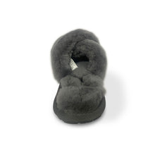 Load image into Gallery viewer, AUS WOOLI AUSTRALIA WOMEN SHEEPSKIN WOOL BRIGHTON SLIPPERS- GREY