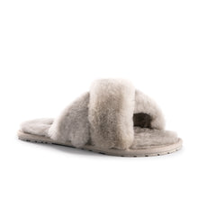 Load image into Gallery viewer, AUS WOOLI AUSTRALIA WOMEN SHEEPSKIN WOOL BRIGHTON SLIPPERS- LIGHTGREY