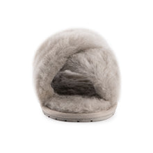 Load image into Gallery viewer, AUS WOOLI AUSTRALIA WOMEN SHEEPSKIN WOOL BRIGHTON SLIPPERS- LIGHTGREY
