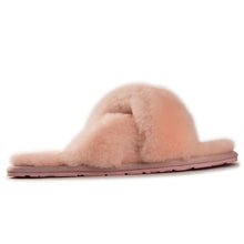 Load image into Gallery viewer, AUS WOOLI AUSTRALIA WOMEN SHEEPSKIN WOOL BRIGHTON SLIPPERS- PALEPINK