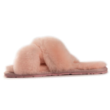 Load image into Gallery viewer, AUS WOOLI AUSTRALIA WOMEN SHEEPSKIN WOOL BRIGHTON SLIPPERS- PALEPINK