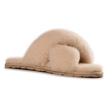 Load image into Gallery viewer, AUS WOOLI UGG Women Brighton Sheepskin Wool Slippers In Tan
