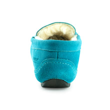 Load image into Gallery viewer, AUS WOOLI AUSTRALIA WOMENS BYRONBAY COSY MOCCASIN - BLUE