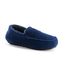 Load image into Gallery viewer, AUS WOOLI AUSTRALIA WOMENS BYRONBAY COSY MOCCASIN - NAVY