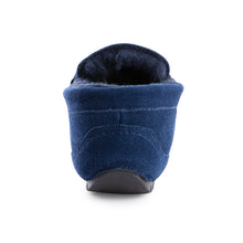Load image into Gallery viewer, AUS WOOLI AUSTRALIA WOMENS BYRONBAY COSY MOCCASIN - NAVY