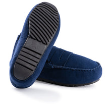 Load image into Gallery viewer, AUS WOOLI AUSTRALIA WOMENS BYRONBAY COSY MOCCASIN - NAVY