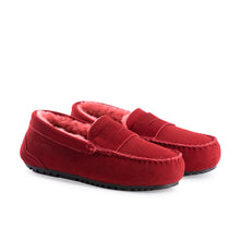 Load image into Gallery viewer, AUS WOOLI AUSTRALIA WOMENS BYRONBAY COSY MOCCASIN - RED