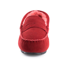 Load image into Gallery viewer, AUS WOOLI AUSTRALIA WOMENS BYRONBAY COSY MOCCASIN - RED