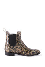 Load image into Gallery viewer, AUS WOOLI WOMENS RAINBOOTS WITH FREE SHEEPSKIN INSOLE - Leopard Print