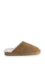 Load image into Gallery viewer, AUS WOOLI UGG Unisex Manly Sheepskin Wool Slippers In Chestnut/Tan