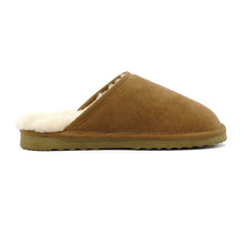 Load image into Gallery viewer, AUS WOOLI UGG Unisex Manly Sheepskin Wool Slippers In Chestnut/Tan