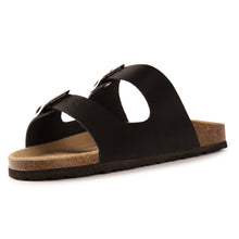 Load image into Gallery viewer, AUS WOOLI AUSTRALIA UNISEX MELBOURNE SANDALS - BLACK