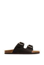 Load image into Gallery viewer, AUS WOOLI AUSTRALIA UNISEX MELBOURNE SANDALS - BLACK