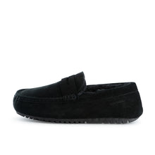 Load image into Gallery viewer, AUS WOOLI AUSTRALIA MENS TERRIGAL COSY MOCCASIN - BLACK