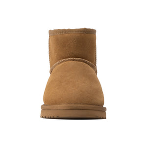 AUS WOOLI UGG SHORT SHEEPSKIN ANKLE BOOT - CAMEL