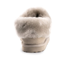 Load image into Gallery viewer, AUS WOOLI UGG UNISEX SHEEPSKIN WOOL TRADITIONAL ANKLE SLIPPERS - LIGHTGREY
