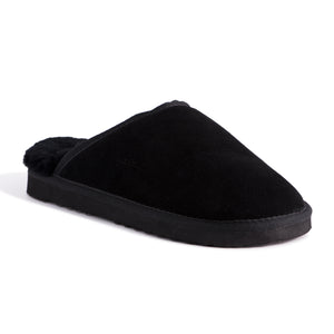 AUS WOOLI UGG UNISEX SHEEPSKIN WOOL Slippers - Black