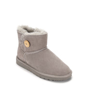 Load image into Gallery viewer, AUS WOOLI UGG Cabarita Sheepskin Short Button Boots In Light Grey
