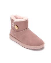 Load image into Gallery viewer, AUS WOOLI UGG Cabarita Sheepskin Short Button Boots In Pale Pink

