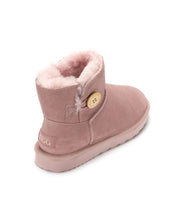 Load image into Gallery viewer, AUS WOOLI UGG Cabarita Sheepskin Short Button Boots In Pale Pink
