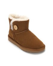 Load image into Gallery viewer, AUS WOOLI UGG Cabarita Sheepskin Short Button Boots In Chestnut/Tan
