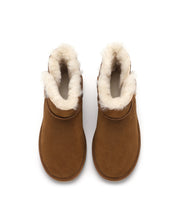 Load image into Gallery viewer, AUS WOOLI UGG Cabarita Sheepskin Short Button Boots In Chestnut/Tan
