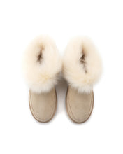 Load image into Gallery viewer, AUS WOOLI UGG Cottesloe Sheepskin Wool-Trim Ankle Boots In Sand

