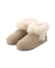 Load image into Gallery viewer, AUS WOOLI UGG Cottesloe Sheepskin Wool-Trim Ankle Boots In Sand
