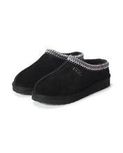 Load image into Gallery viewer, AUS WOOLI UGG Croydon Sheepskin Wool Ankle Braid Slippers In Black
