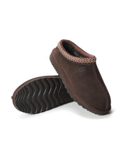 Load image into Gallery viewer, AUS WOOLI UGG Croydon Sheepskin Wool Ankle Braid Slippers In Chocolate
