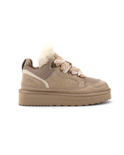 Load image into Gallery viewer, AUS WOOLI UGG Hamilton Sheepskin Wool Lace-Up Sneaker In Sand
